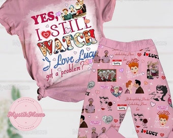 I Love Lucy Pajamas Set, I Love Lucy Pajamas Family, I Love Lucy Midnight Shirt, I Love Lucy Womens Pajamas, I Love Lucy Midnight Shirt