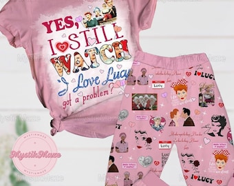 I Love Lucy Pajamas Set, I Love Lucy Pajamas Family, I Love Lucy Midnight Shirt, I Love Lucy Womens Pajamas, I Love Lucy Midnight Shirt