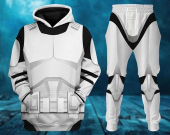 Stormtrooper Costume Hoodie Sweatshirt T-Shirt Joggers, Halloween Star Wars Cosplay, Disney Movie Shirt, Stormtrooper Lovers Gifts
