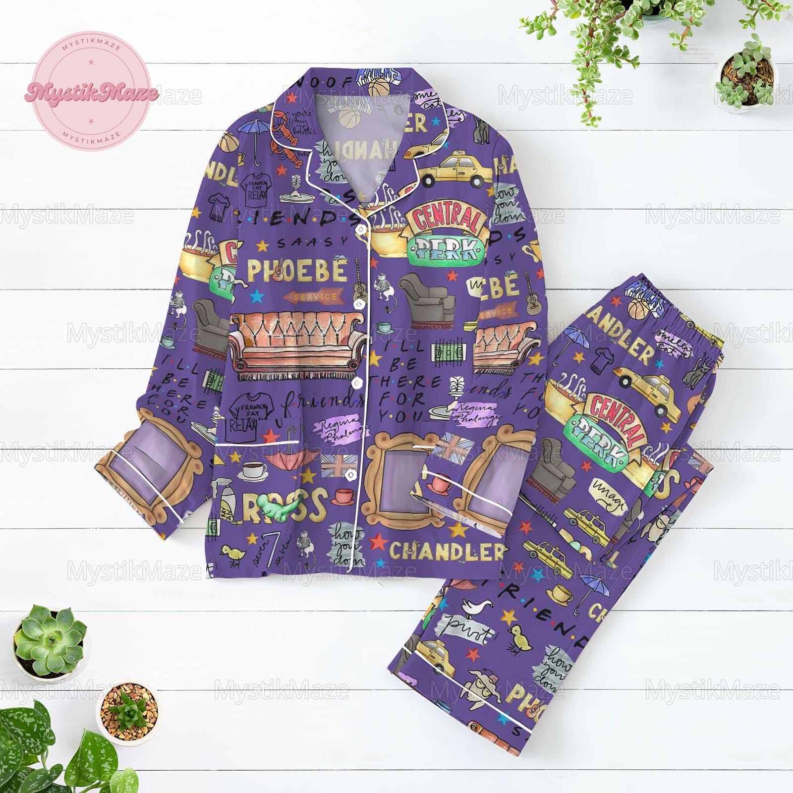 Friends Pajamas Set Friends Movie Holiday Pajamas Friends Womens Pajamas Friends Set of Pajamas Friends Matching Pajamas Set Etsy Canada