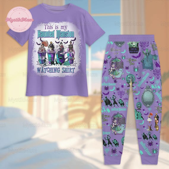 Christmas Haunted Mansion Pajamas Set, Haunted Mansion