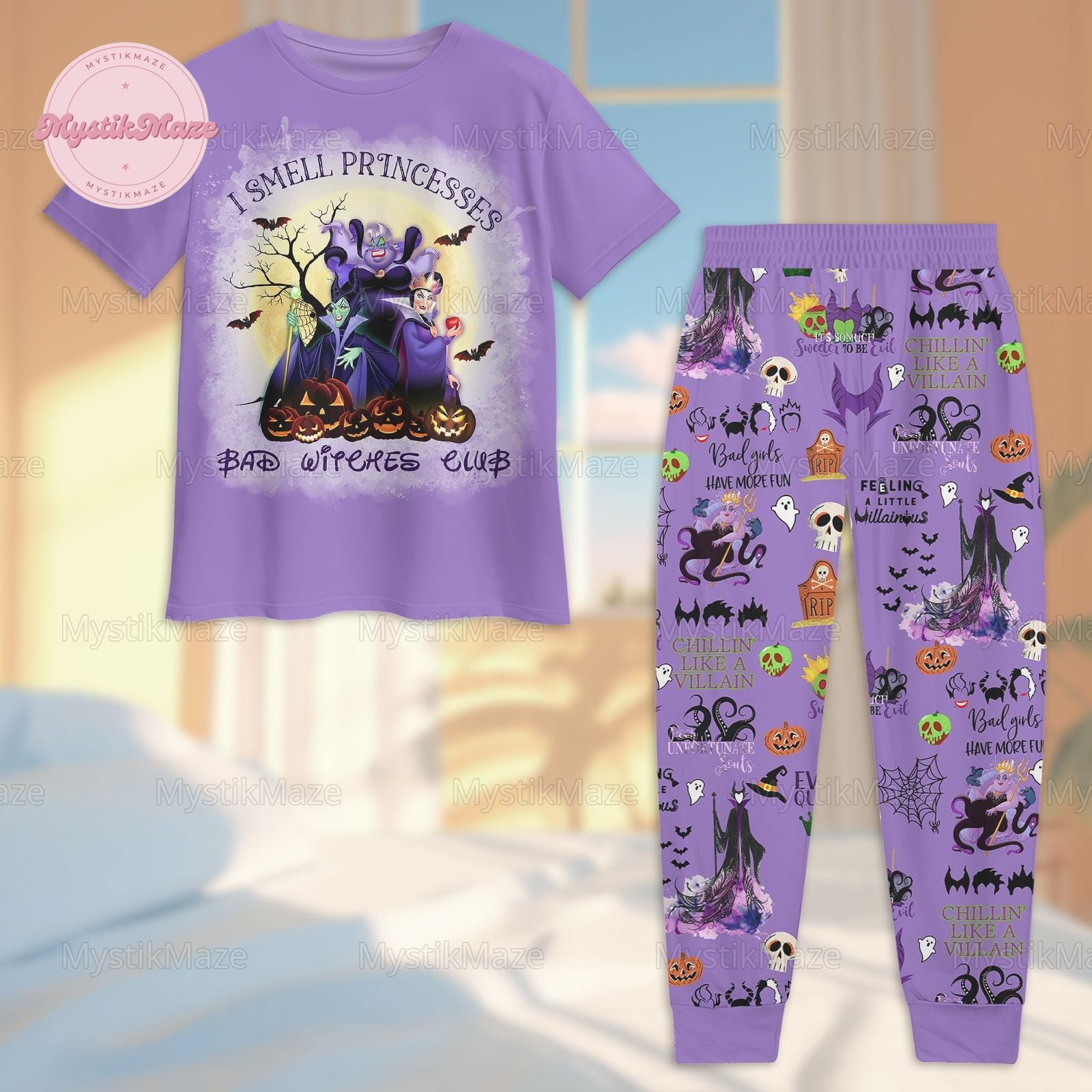 Disney Villains Pajamas Set Villain Characters Womens Pajamas Maleficent Pajamas Family Ursula Matching Pajamas Set Gift for Fan Etsy