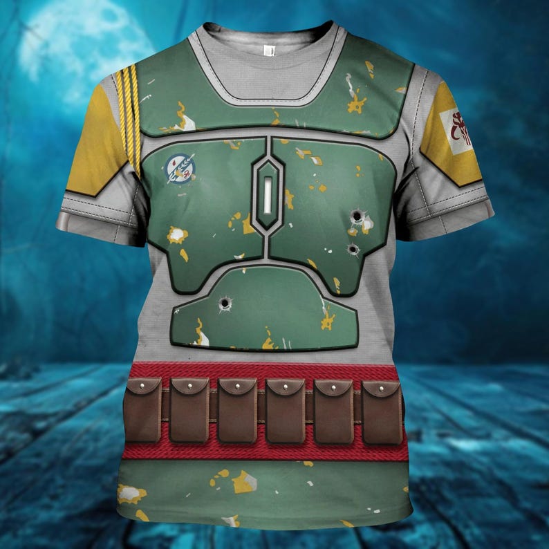 Boba Fett Costume Hoodie Sweatshirt T-Shirt Joggers, Halloween Star Wars Cosplay, Disney Movie Shirt, Boba Fett Zip Hoodie, Movie Lover