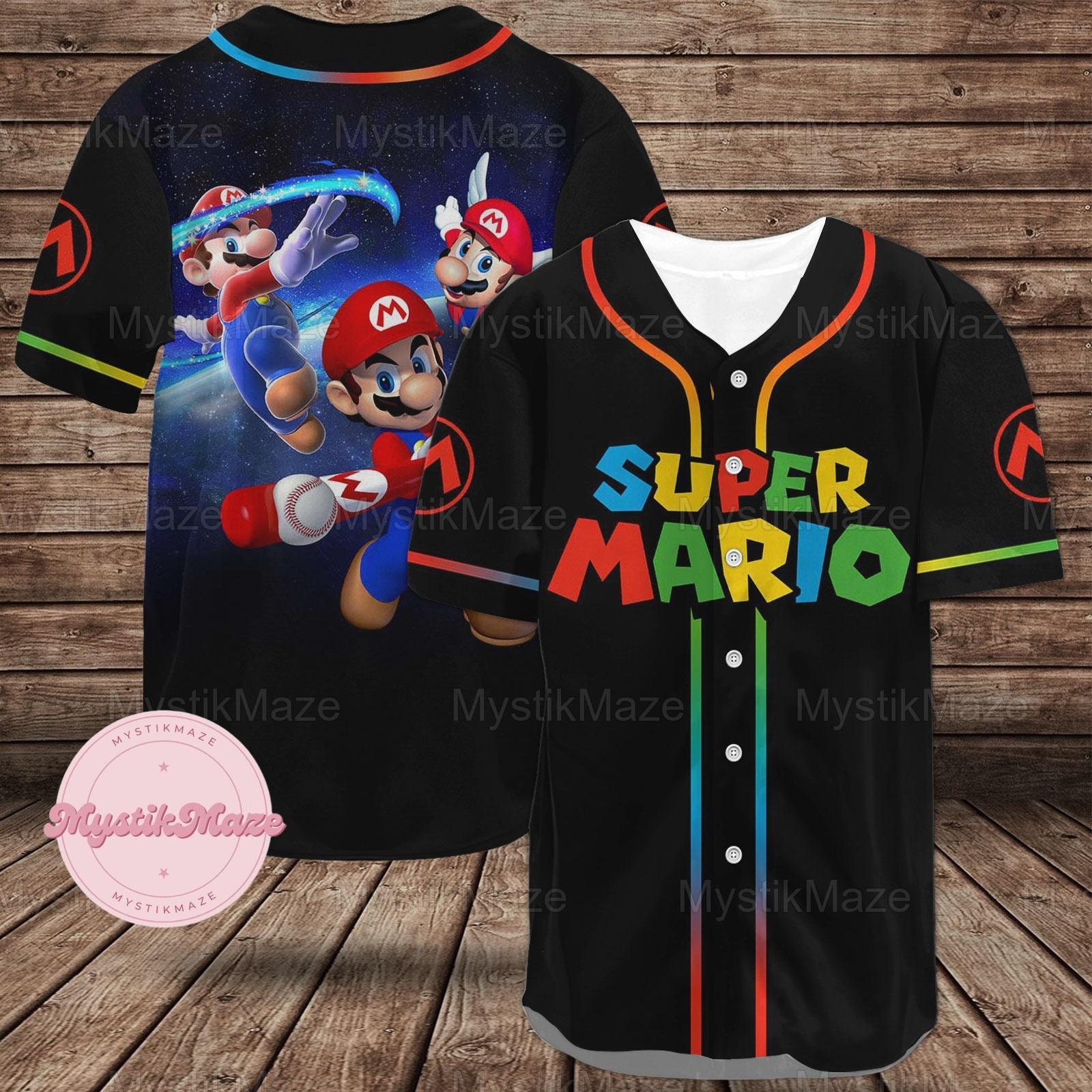 T-shirt Super Mario in jersey di puro cotone bambino
