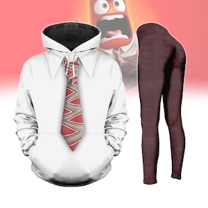 Anger Inside Out Costume Hoodie, Women Leggings, Disney Anger Hoodie, Disney Emotions Pixar Outfit, Movie Cartoon Shirt, Halloween Gift