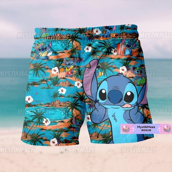 Stitch Short Men, Lilo Stitch Beach Short, Stitch Disney Beach Short,  Stitch Running Short, Stitch Summer Short, Stitch Women Short