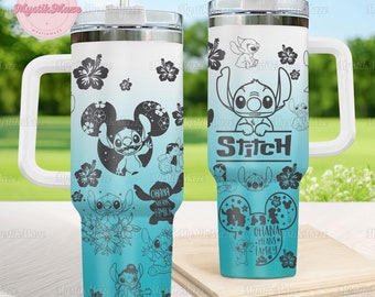 Stitch Tumbler 40Oz, Disney Stitch Tumbler, Lilo And Stitch Tumbler, Stitch Insulated Tumbler, Stitch Tumbler, Disney Fan Birthday Gift