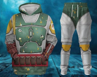 Boba Fett Costume Hoodie Sweatshirt T-Shirt Joggers, Halloween Star Wars Cosplay, Disney Movie Shirt, Boba Fett Zip Hoodie, Movie Lover
