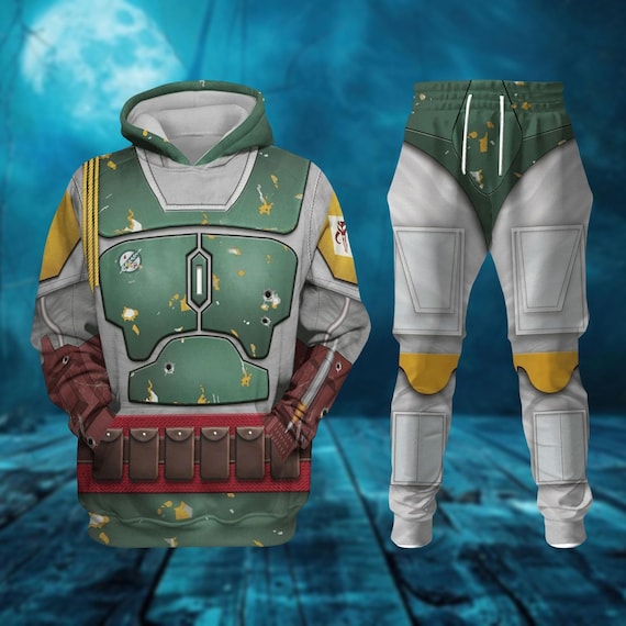 Boba Fett Costume Hoodie Sweatshirt T-Shirt Joggers, Halloween Star Wars Cosplay, Disney Movie Shirt, Boba Fett Zip Hoodie, Movie Lover