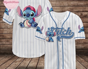 Disney Lilo And Stitch Stitch Baseball, Disney Kid Youth Adult Jersey, Stitch Baseball Jersey, Stitch Birthday Gift, Stitch Jersey