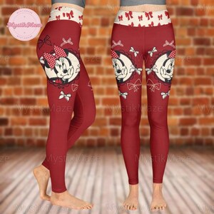 Personalized Minnie Hoodie Legging, Minnie Mouse Hoodie, Disney Trip Shirt, Minnie 3D Hoodie, Workout Leggings, Halloween Disney Shirt