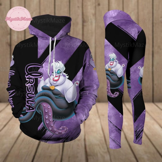 Personalized Ursula Hoodie Ursula Yoga Leggings Disney Villains Hoodie Ursula Hoodie Legging Workout Leggings Disney Villains Gift Etsy