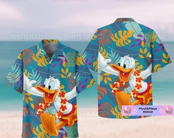 Duck Hawaiian Shirt, Duck Button Shirt, Funny Summer Shirt, Duck Shirt, Magic Kingdom Shirt, Duck Vacation Shirt
