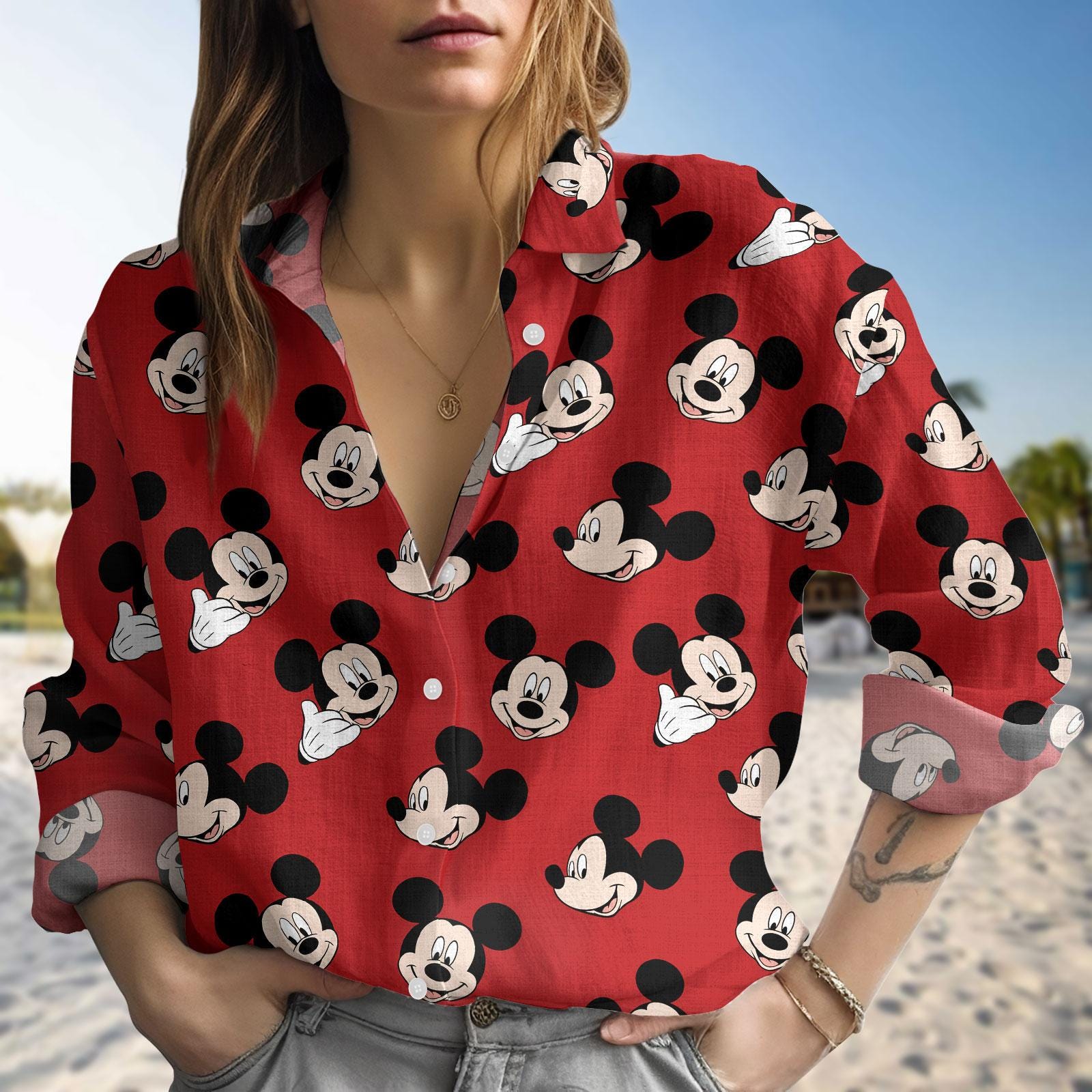 Discover Disney Mickey Mouse Look Blouse for Women