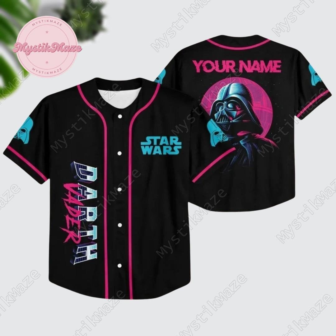 Personalized Star Wars Jersey Shirt, Darth Vader Baseball Jersey