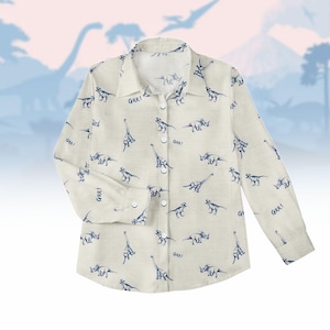 Vintage Dinosaurs Blouse Shirt, Dinosaur Lover Shirt, Funny Dinosaur Shirt, Retro Long Sleeve Shirt, Family Vacation Shirt, Gift For Her