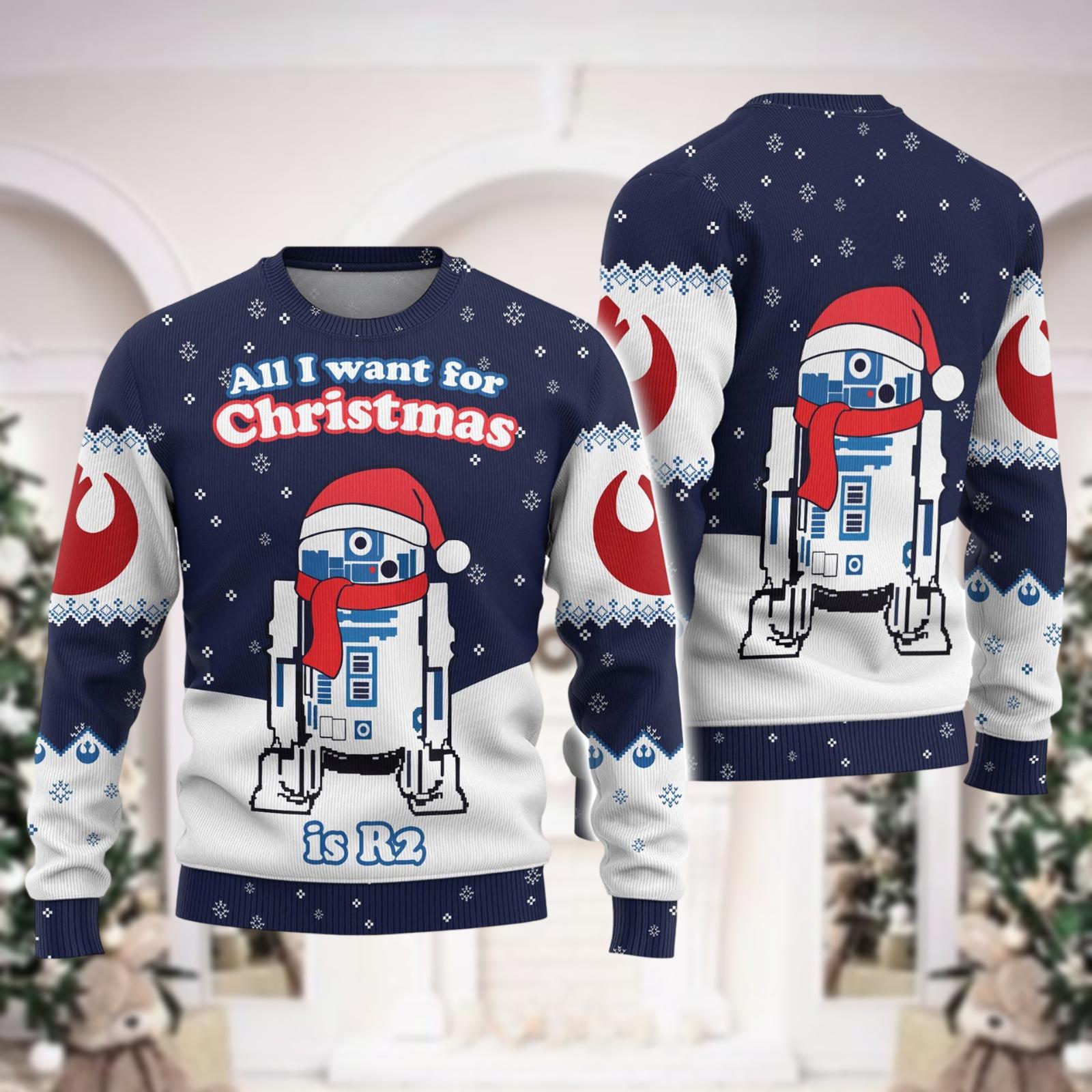 R2d2 Christmas Sweater Etsy