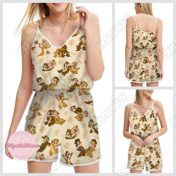 Chip N Dale Jumpsuit, Chip N Dale Women Rompers, Disney Chip N Dale Summer Jumpsuit, Chip N Dale Bathing Jumpsuit, Chip N Dale Merch