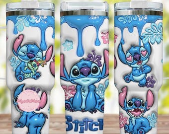 Disney Stitch Tumbler 40Oz, Ohana Tumbler Cup, Lilo And Stitch Stainless Tumbler, Magic Kingdom Coffee Tumbler, Gift For Friends