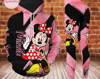 Personalized Minnie Hoodie Legging, Minnie Funny Hoodie, Minnie Womens Legging, Disneyland Shirt, Cute Minnie Shirt, Halloween Gift