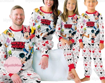 Pijamas de Mickey para la familia, pijamas de Mickey Mouse y sus amigos, pijamas navideños de Mickey Disney, pijamas a juego de Mickey, pijama de Mickey