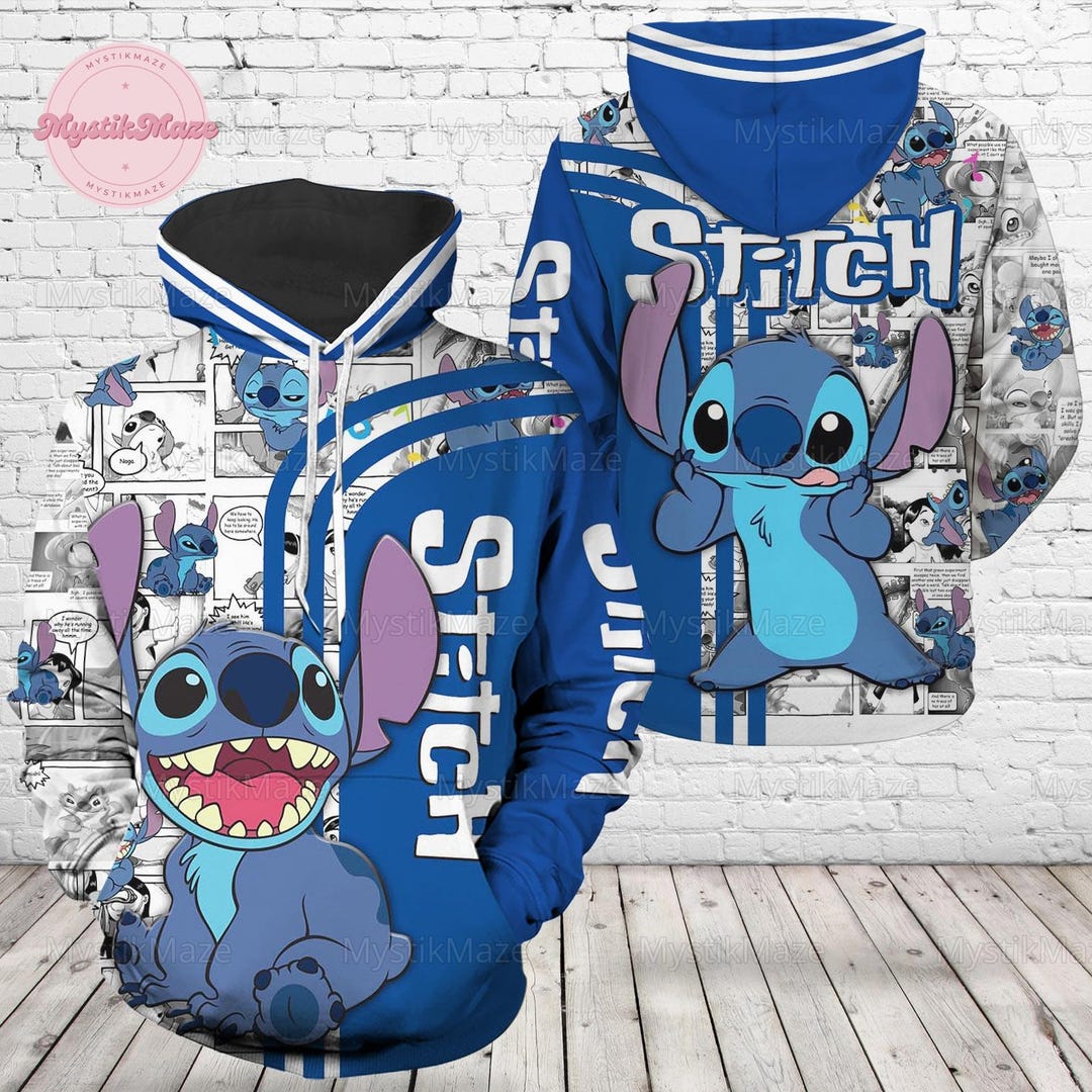 Stitch Hoodie, Lilo and Stitch Shirt, Disneyland Shirt, Stitch 3D ...