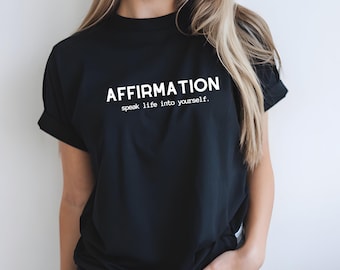 自分に命を吹き込むTシャツ｜肯定的なメッセージとインスピレーションを与えるモチベーションを高めるグラフィックシャツ｜ポジティブな雰囲気で気分を高揚させるギフト（男性にも女性にも）