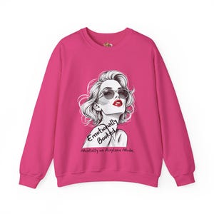 Airplane Mode Graphic Sweatshirt | Cozy Women’s Crewneck Pullover | Minimalist Funny Quote Sweater | Trendy Casual Loungewear Gift image 12