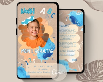 Digital school enrollment invitation | School enrollment | animated | Personalize school enrollment invitation | eCard school enrollment | WhatsApp