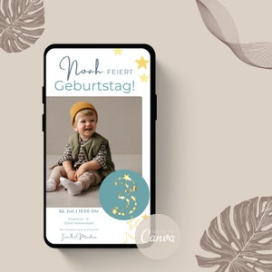 Digitale uitnodiging verjaardag | Uitnodiging kinderfeestje | Digitale uitnodiging jongen | eCard Verjaardag | Uitnodiging WhatsApp