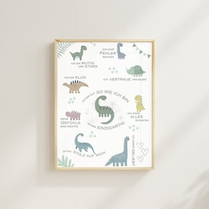 Geschenk zur Einschulung | Mutmacher Poster Kinder |  Affirmationsposter Schulanfang | positive Glaubenssätze | bestärkende Affirmation