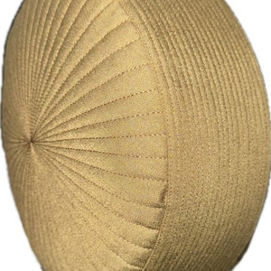 Tan Mens Premium Islamic Prayer Cap, Turban, Kufi Muslim.