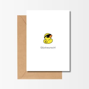 Geburtstagskarte "Crazy Duck" - Achtung sehr cool!