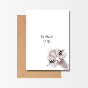 Tarjeta de felicitación/tarjeta plegable con motivo: Ramo para ti