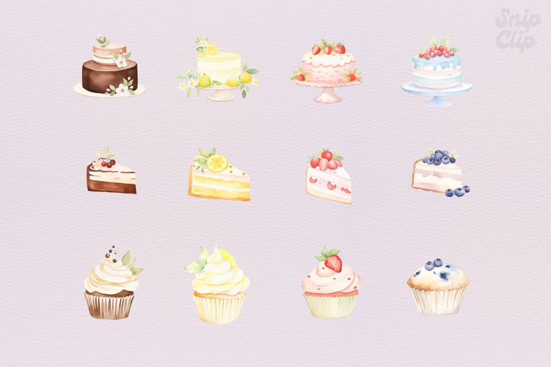 Cute Tea Party Clipart Watercolor Tea Set, Teacup & Teapot Clip Art ...
