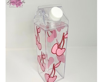 Cherry Milk Carton bottle