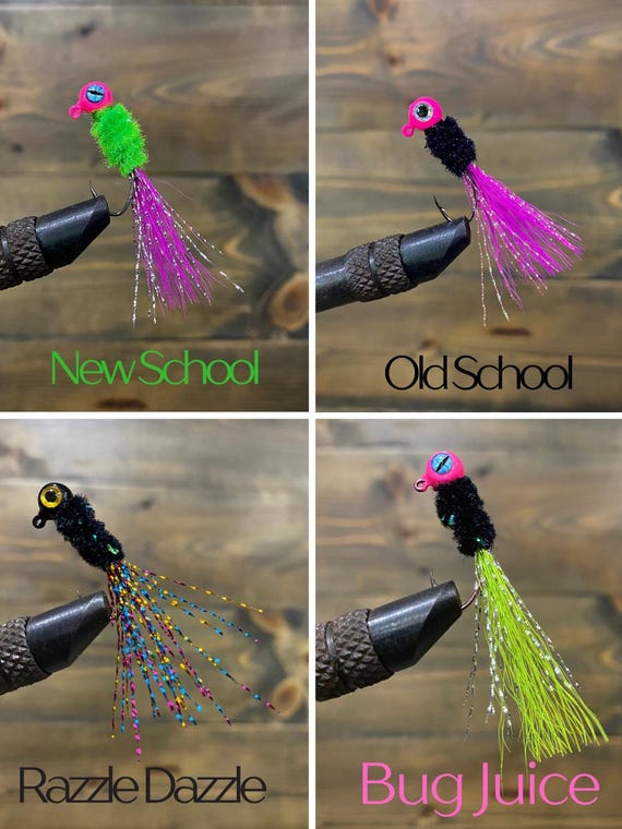 Jp's Hand Tied Jigs: Bucktail Crappie Hair Jigs - Etsy