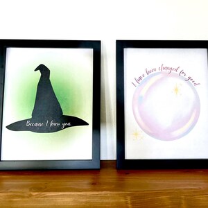 Wicked Printable For Good, Side by Side Wall Art, Digital Download