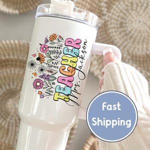 Teacher Appreciation Gift Bulk, Personalized Teacher 40oz Tumbler, Teacher Gift, Teacher Week, Back to School Gift, Thank You Gift Teacher