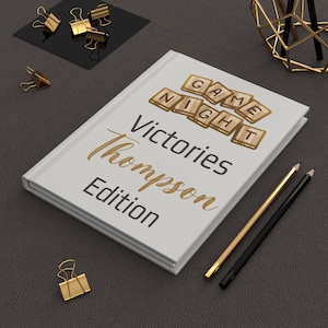 Personalized Game Night Score Book - Custom Family Game Night Journal - Unique Gift for Board Game Lovers - Family Game Night Keepsake