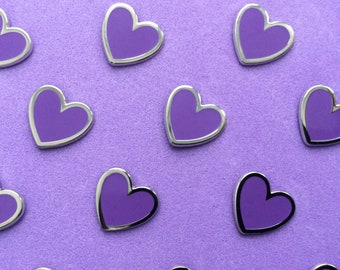 Mini Purple Heart Enamel Pin | BTS ARMY Heart Pin
