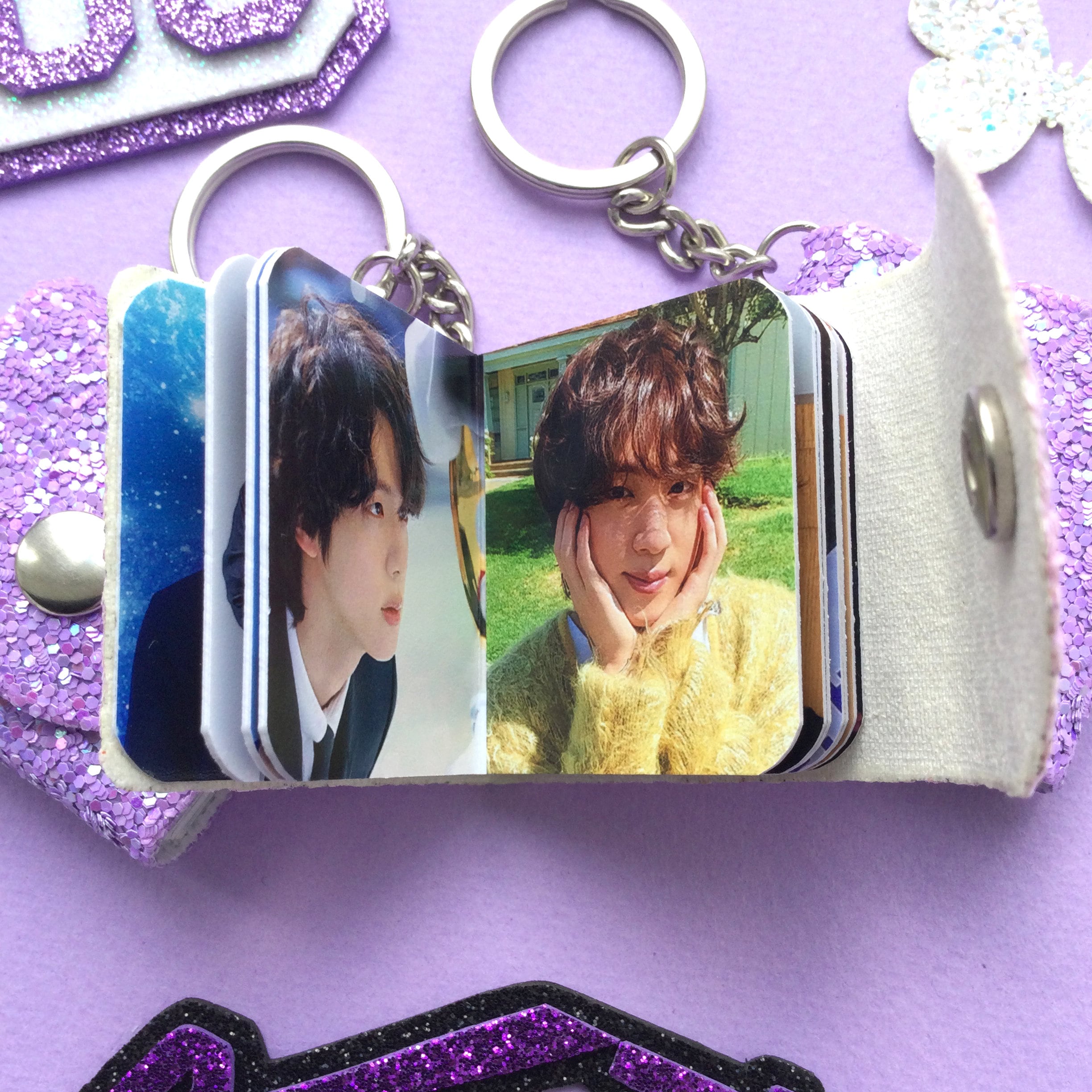 BTS Jin Mini Photobook Keychain | Bangtan Worldwide Handsome Mini