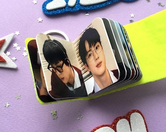BTS Jin Happy Mini Photobook Keychain | Bangtan Worldwide Handsome Mini Photo Album Keyring