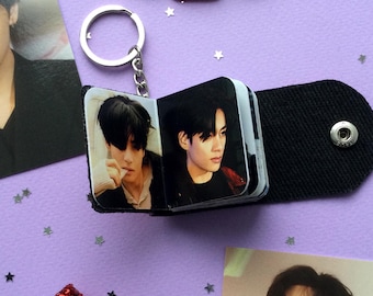 BTS JK Golden Mini Photobook Keychain | Bangtan Jungkook Mini