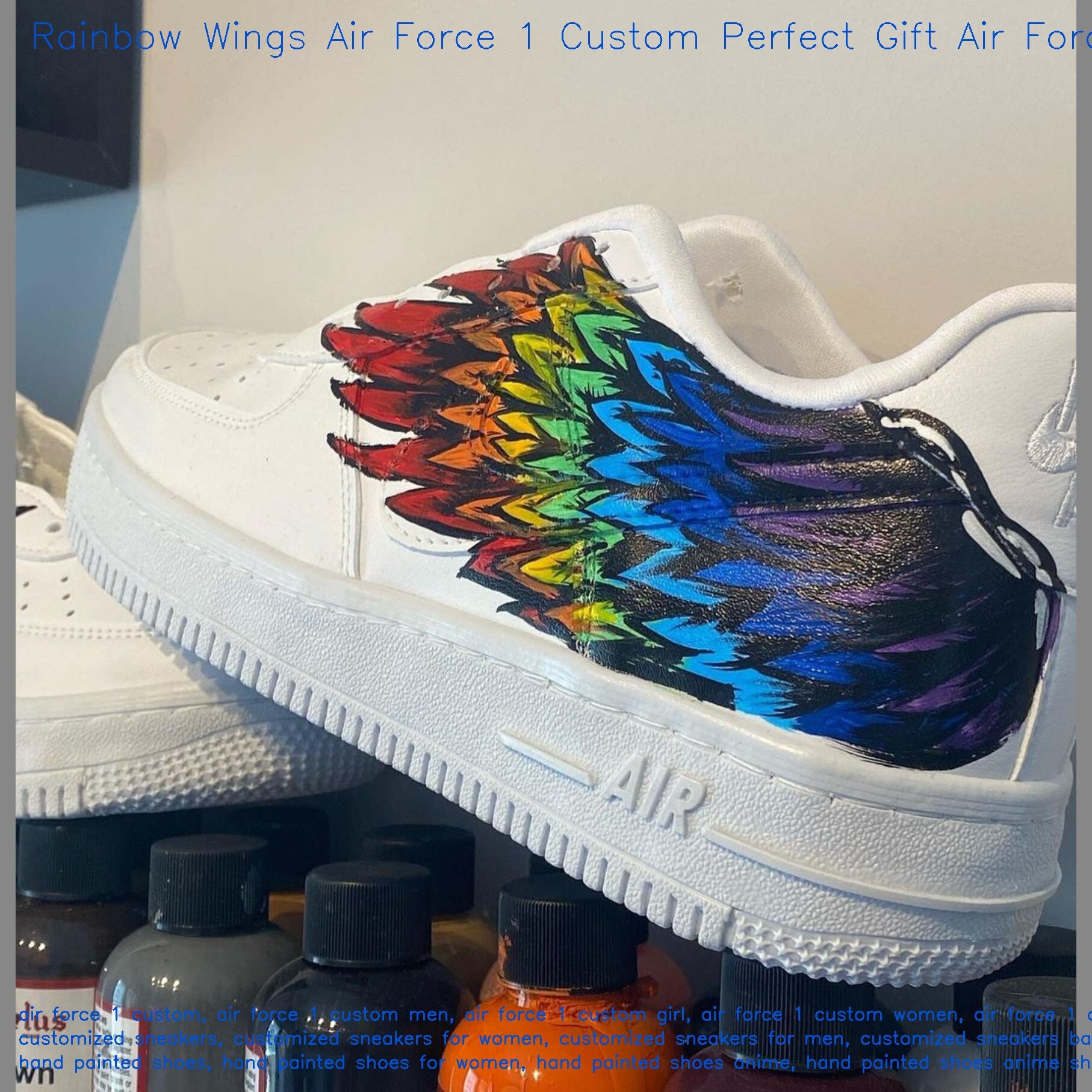 custom air force 1 rainbow