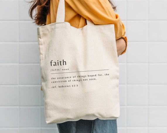 Hebrews Verse Tote Bag Hebrews Verse Tote Bag