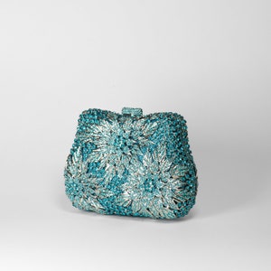 Turquoise Crystal Bag