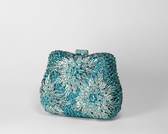 Turquoise Crystal Bag