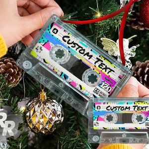 Retro Cassette Mixtape decoration or holiday ornament