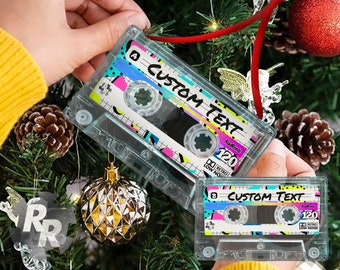 Retro Cassette Mixtape decoration or holiday ornament